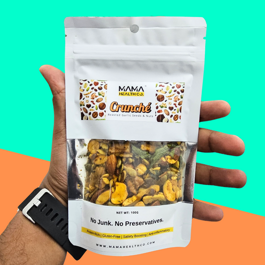 Crunché Roasted Nuts & Seeds – Garlic (100g)