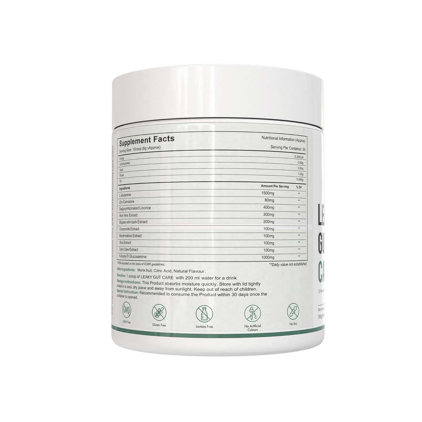 Leaky Gut Care, Gut Repair Powder, 180gm