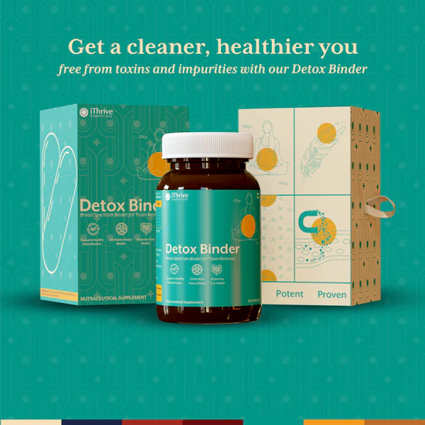 Detox Binder - Three-Layer Toxin Clearance Formula | 60 Capsules