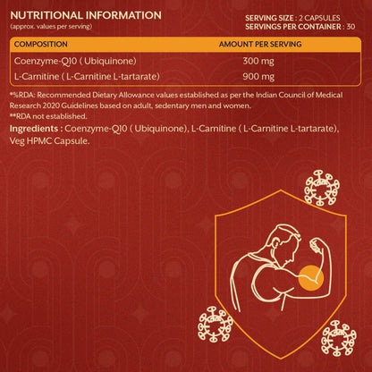 iThrive Essentials CoQ10 with L-Carnitine - 60 Capsules