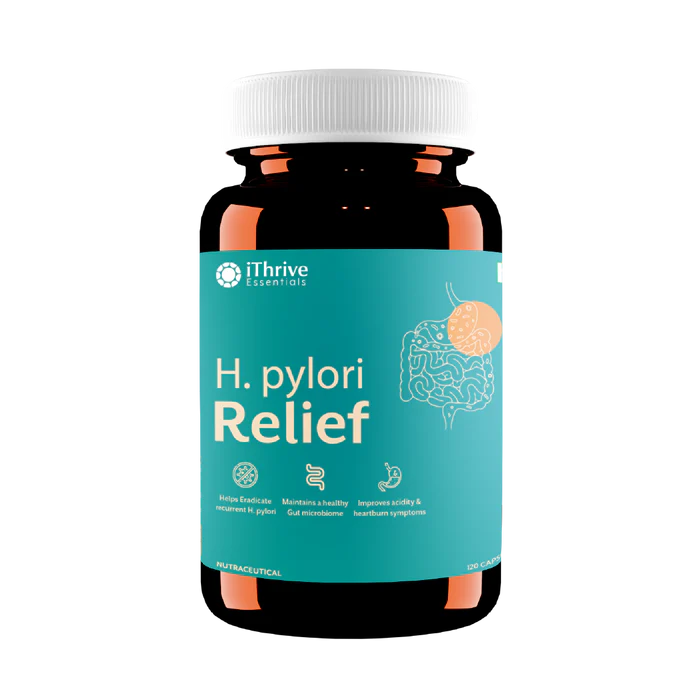 iThrive Essentials H Pylori Relief - Botanical Gut Protocol | 120 Capsules