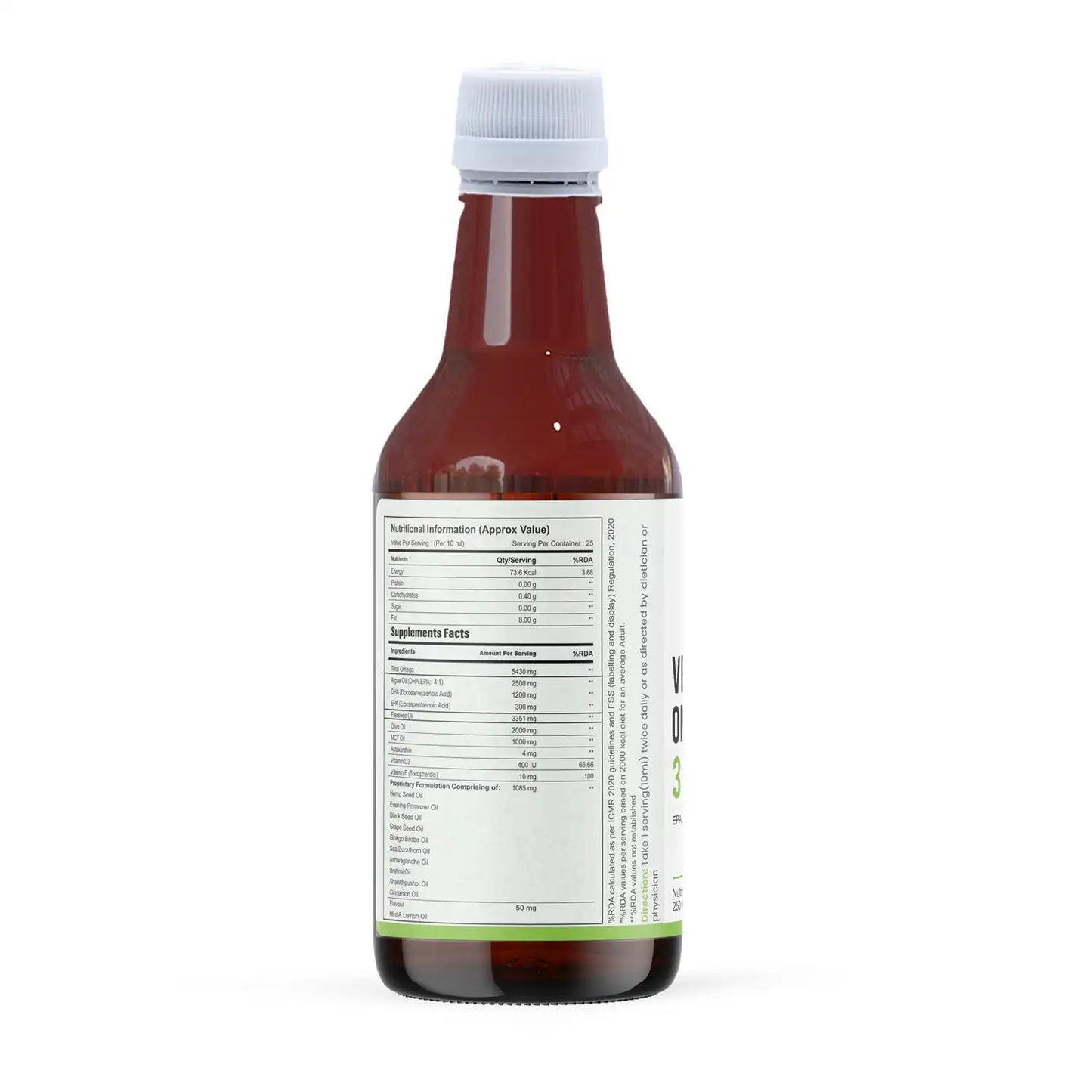 Autoimmunity Care Vegan Omega 3 Oil, 250 ML