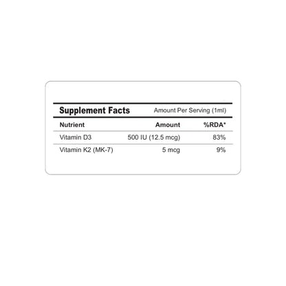FM Nutrition Lipo D, Liposomal D3+K2, Veg, 250ml