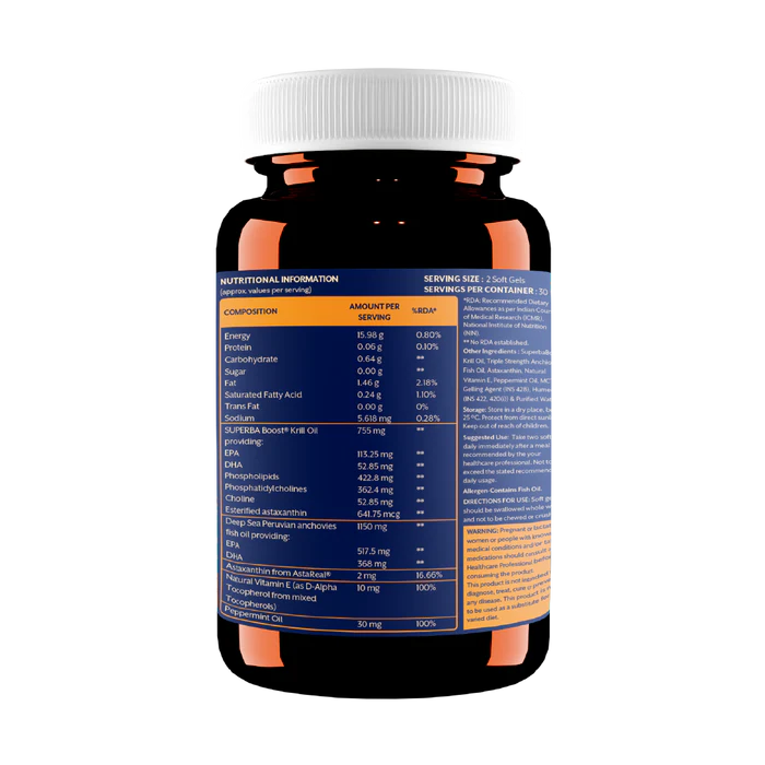 iThrive Essentials Marine Omega-3 Complex - SuperbaBoost® Krill Oil + Anchovy Fish Oil | 60 Capsules