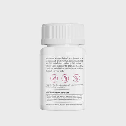 Vitaone Vitamin D3+K2-7, 90 Veg Tablets