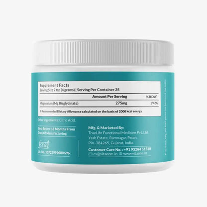 Vitaone Ionic Magnesium Bisglycinate, Veg, 140gm Powder