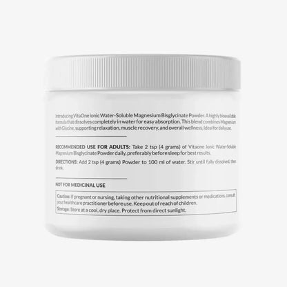 Vitaone Ionic Magnesium Bisglycinate, Veg, 140gm Powder
