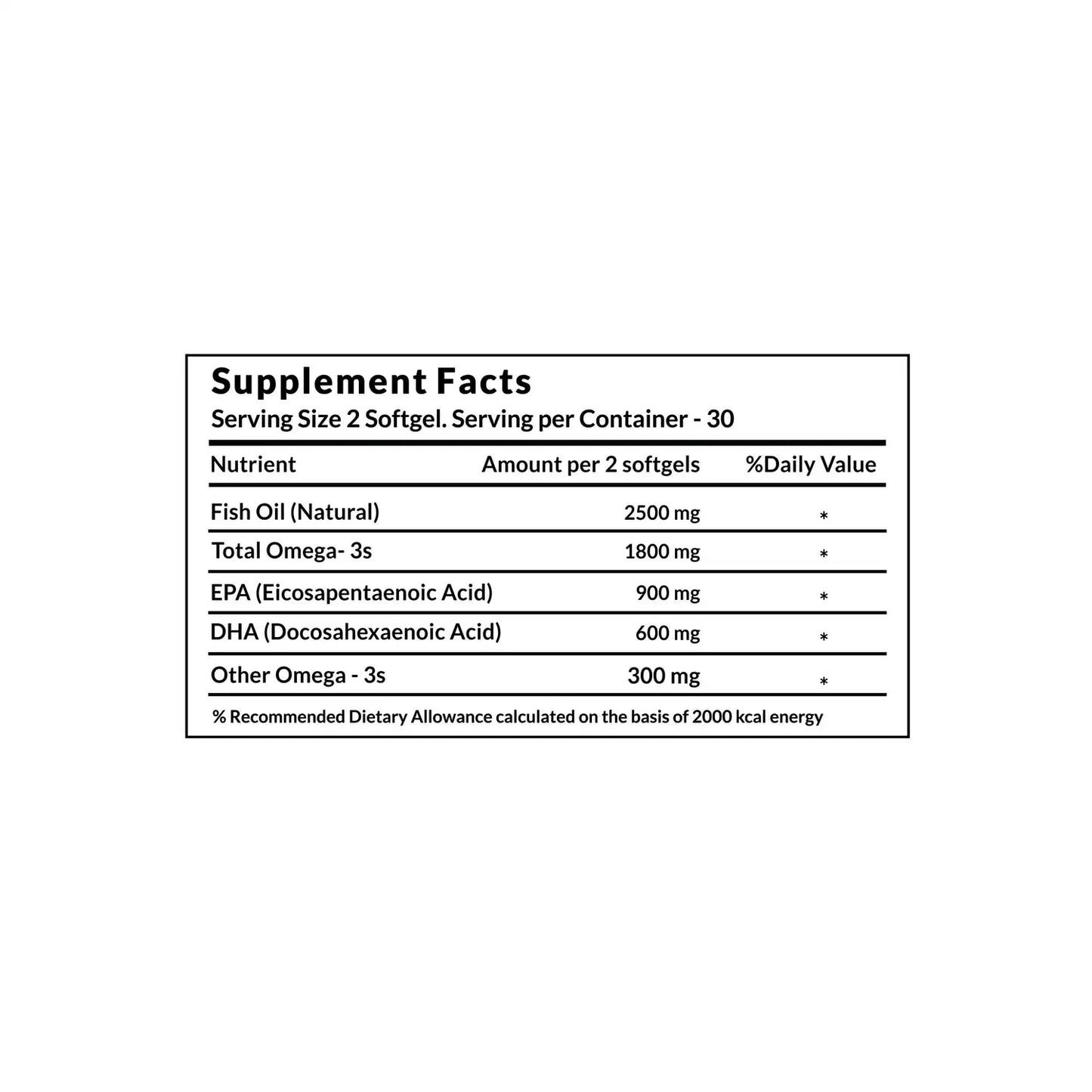 Vitaone Triple Strength Omega 3, 60 Softgels