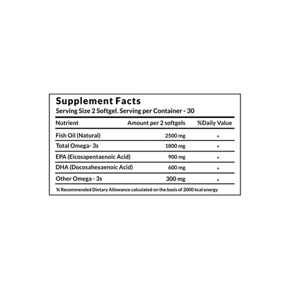 Vitaone Triple Strength Omega 3, 60 Softgels