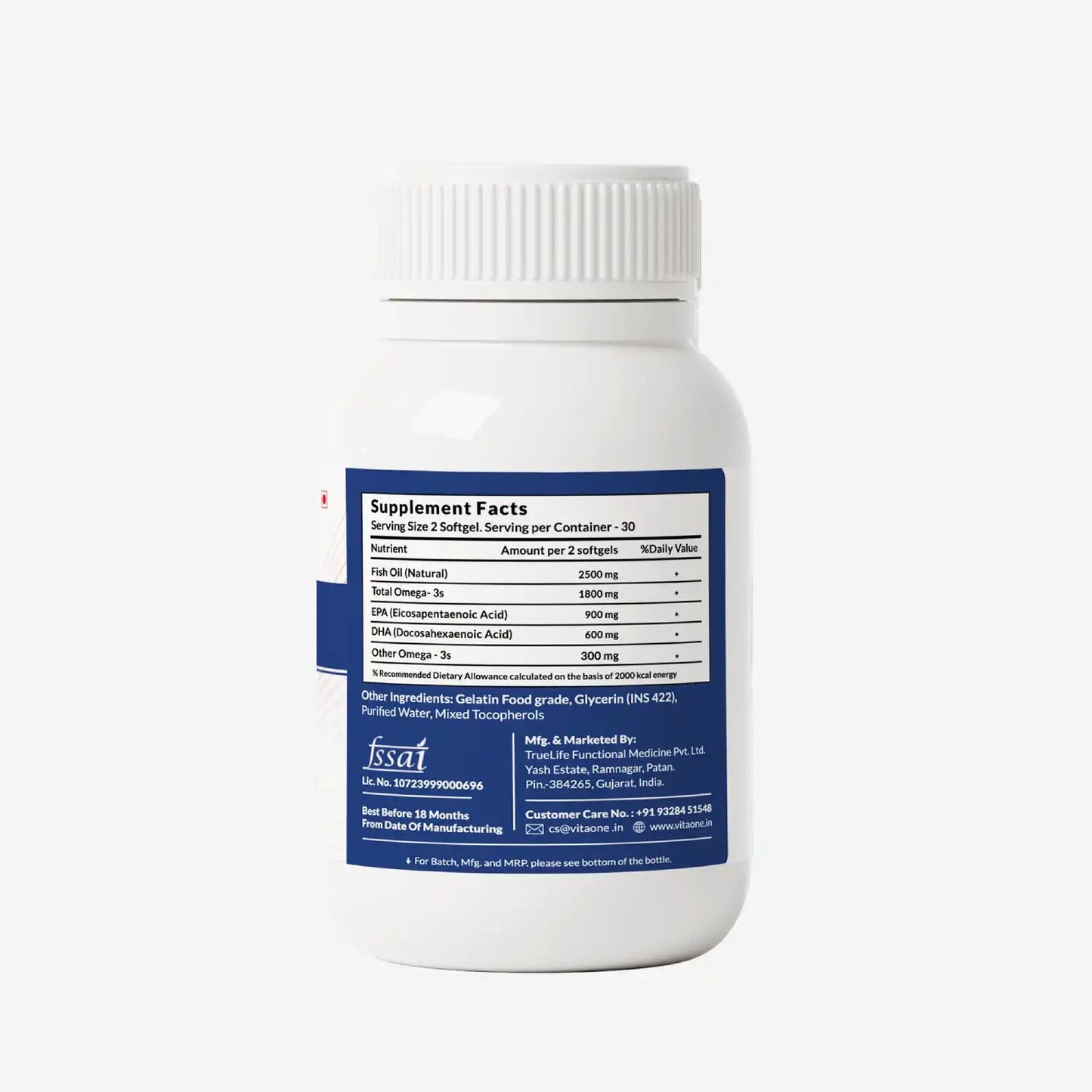 Vitaone Triple Strength Omega 3, 60 Softgels